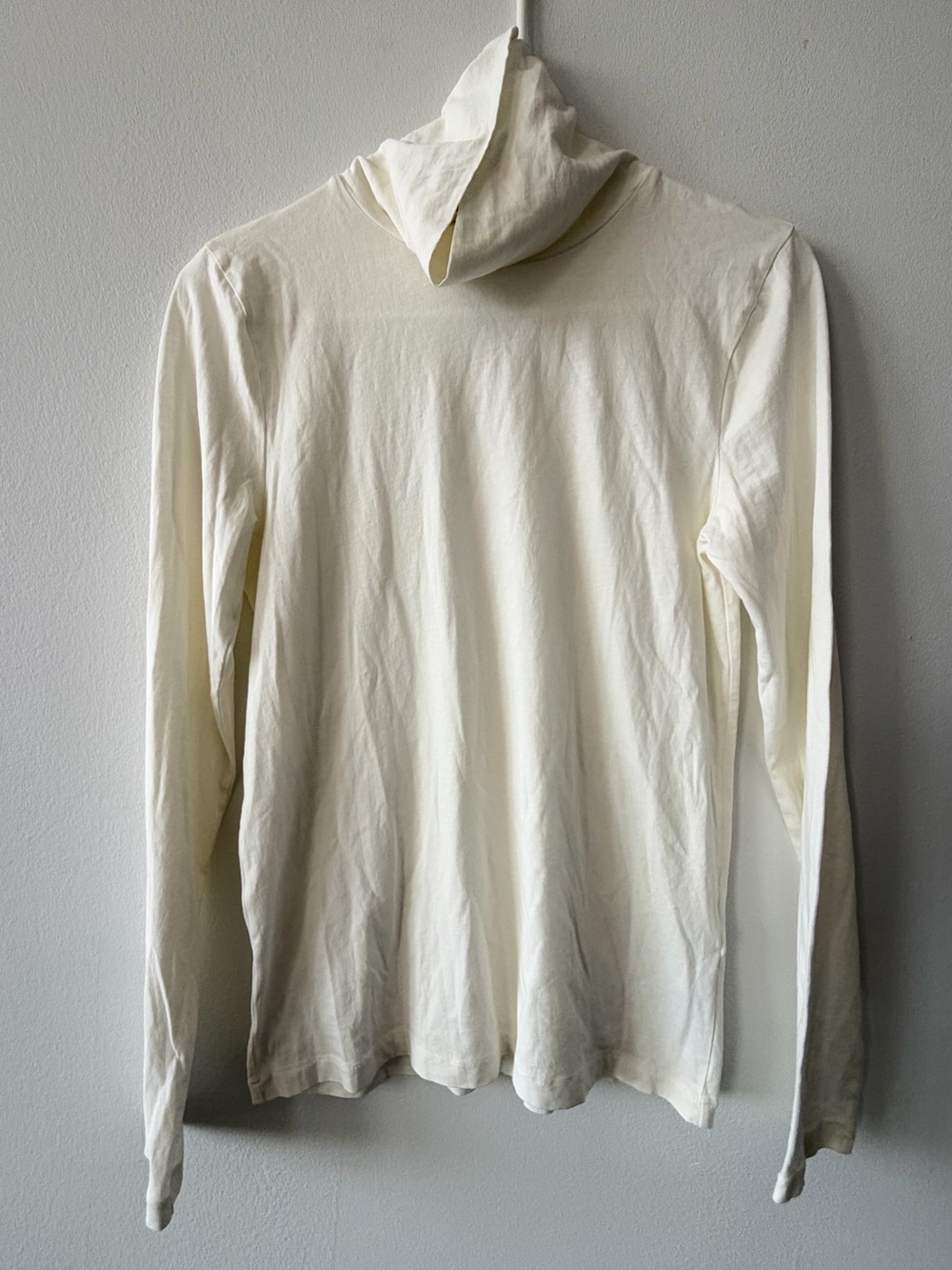 J. Crew Off White Cotton Turtleneck NWOT